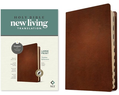 NLT Large Print Thinline Reference Bible, Filament Enabled (Genuine Leather,... -image