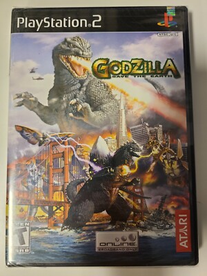 Godzilla Save the Earth PS2 New Factory Sealed NIB Complete CIB Damage LOOK-image