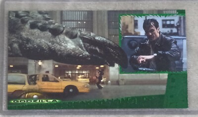 Godzilla Movie Promo Card P1 Starlog 1998 Supervue Inkworks Bigger Better Size-image