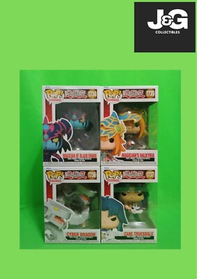 Funko Pop! Yu-Gi-Oh Cyber Dragon Zane Magician Of Black Chaos And Valkria Set-image
