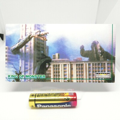 No.72 Godzilla Card WIDE COLLECTION King of MONSTER TOHO Movie AMADA 1996 Japan -image