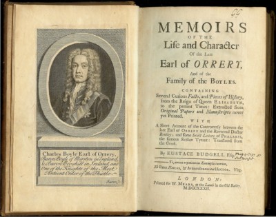 Memoirs of the Late Earl of Orrery and of the Family Boyles [First Ed.] (1732)-image