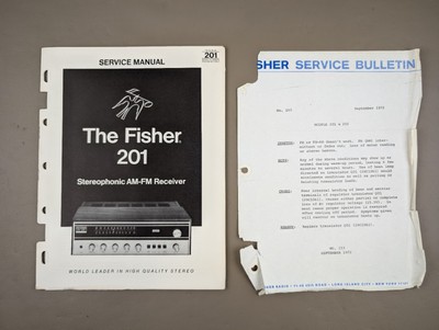 The Fisher 201 Stereophonic AM-FM Receiver Service Manual D-869-image