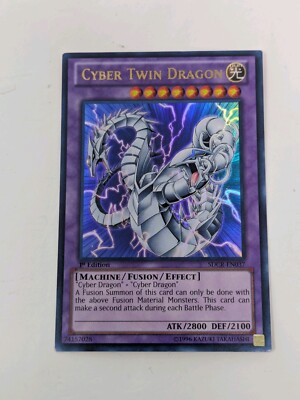 Cyber Twin Dragon - SDCR-EN037 - Ultra Rare - 1st Edition Yugioh!-image