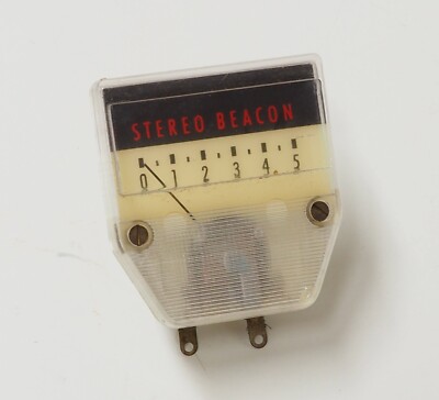 NOS Fisher Receiver Stereo Beacon Meter M21B602, X-703-image