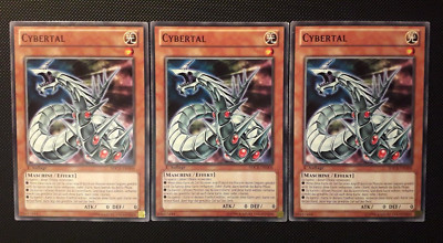 Yu-Gi-Oh! 3x Cybertal, SDCR-DE006, Common, 1. Edition, German, GD-LP-image