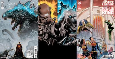 Justice League vs Godzilla vs Kong (Issues #3 to #5 inc Variants, 2024)-image