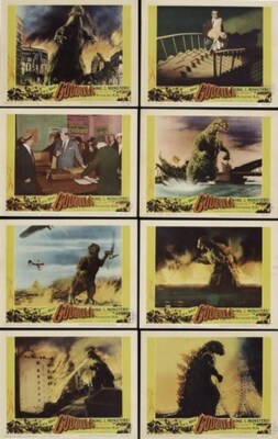 GODZILLA LOBBY CARDS MOVIE POSTER Rare Hot Vintage -image