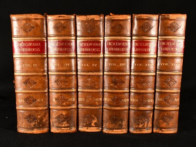 1811-1821 6vol Encyclopaedia Londinensis or Universal Dictionary John Wilkes ...-image