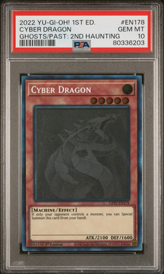 PSA 10 YUGIOH CYBER DRAGON GHOST RARE 1st EDITION-image