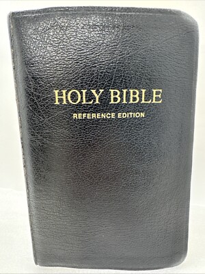 Holy Bible Reference Edition KJV Nelson 575 Words Of Christ In Red 1983 Leather-image