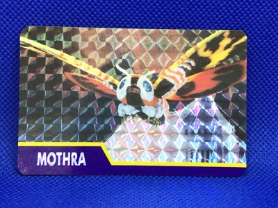 NEW MOTHRA Godzilla HOLO Prisim Meiji card  Seal TOHO 1993 Japanese F/S-image