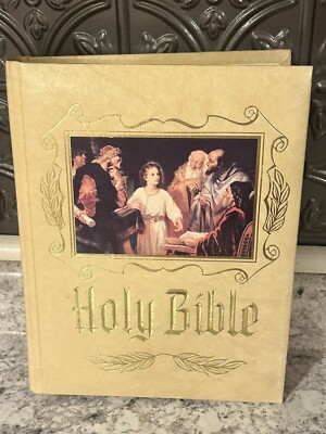 VTG Heirloom Holy Bible King James Version Red Master Reference Version 1988-image