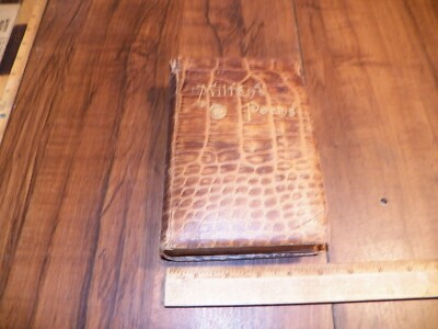Vintage THE POETICAL WORKS OF JOHN MILTON - Alligator Leather Cover-image