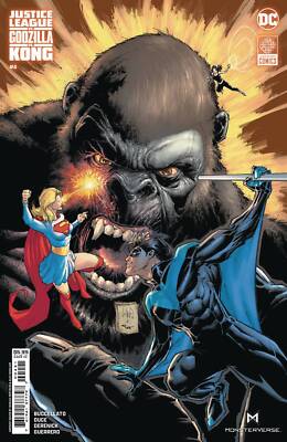 JUSTICE LEAGUE VS GODZILLA VS KONG #4 (OF 7) CVR B WHILCE PORTACIO KONG CARD-image
