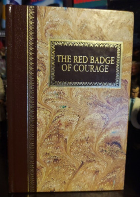 Chatham River Press Classic THE RED BADGE OF COURAGE Crane Bonded Leather-Gilded-image