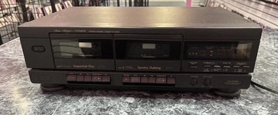Vintage Fisher Stereo Double Cassette Deck Model CR-W9005 Tested-image