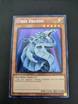 YuGiOh Cyber Dragon BLC1-EN020 Ultra Rare Silver 1st Edition NM 🔥🔥-image