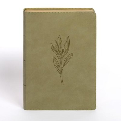 Holman Bible Pu NASB Super Giant Print Reference Bible, Sage Sue (Leather Bound)-image