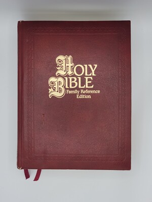 Holy Bible Family Reference New King James Version Red Letter Nelson Leather-image