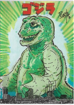 PFLB Godzilla Day 2022 Exclusive ARG Sketch Minya Card w Original DCastr Art NEW-image