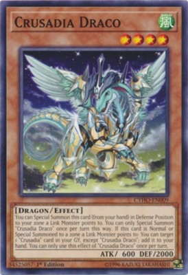 Crusadia Draco - CYHO-EN009 - Common - 1st Edition - Heavily Played-image