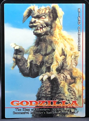 Godzilla King Caesar Card TCG JAPANESE AMADA TOHO 1995 Very Rare #41-image