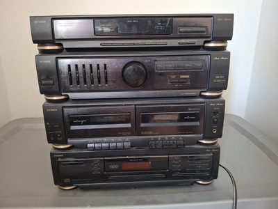 Vintage Fisher TAD-9315 Boombox Stereo AM/FM Radio Dual Cassette Player-image