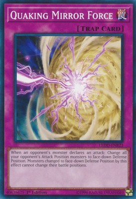 1x (P) Quaking Mirror Force - LEDD-ENB23 - Common - 1st Edition  YuGiOh-image