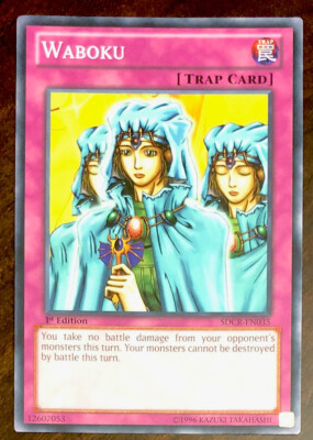 Waboku SDCR-EN035 YuGiOh! TRAP Cyber Dragon Revolution 1st Ed NEAR MINT New x1-image