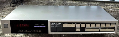 Fisher FM-77 AM/FM Stereo Synthesizer TUNER Studio Standard Good Condtion Clean-image