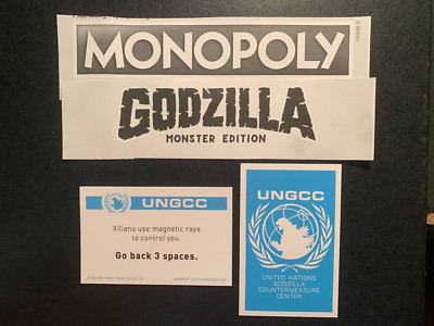 Monopoly Godzilla XILIANS USE MAGNETIC RAYS CARD UNGCC GAME REPLACEMENT-image