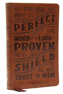 NKJV, Personal Size Reference Bible, Verse Art Cover Collection, Leather .. NEW-image
