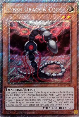 RA04-EN013 CYBER DRAGON CORE PLATINUM SECRET RARE 1ST EDITION YuGiOh CARD-image