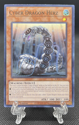 Yugioh Cyber Dragon Herz SDCS-EN009 Super Rare Holographic!-image