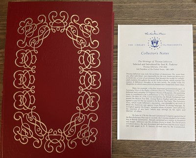 Easton Press The Writings of Thomas Jefferson Leather Library Of Presidents 1967-image
