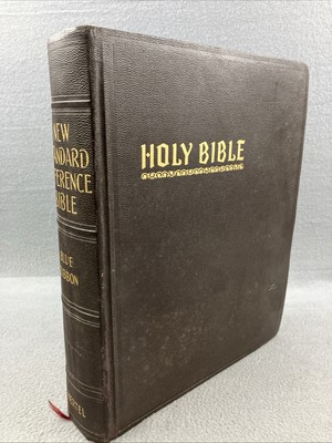 Holy Bible 1951 Blue Ribbon New Standard Reference Bible Red Letter Hertel-image