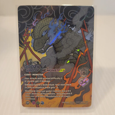 UniVersus Alternate-Art Godzilla King of the Monsters Textured Character Card-image
