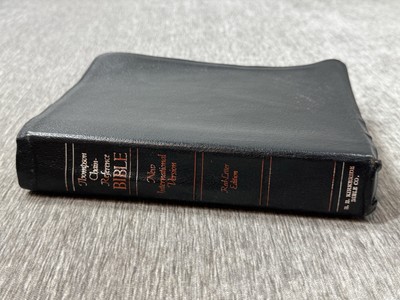 KIRKBRIDE Thompson NIV Chain Reference Bible Leather Red Letter Zondervan 1983-image