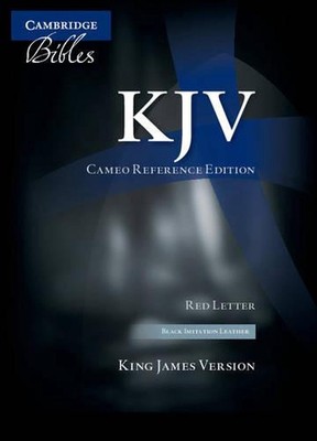 KJV Cameo Reference Bible, Black Imitation Leather, Red-letter Text, KJ452:XR Bl-image