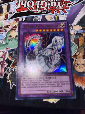 Yu Gi Oh Cyber Twin Dragon Ultimate Rare 1st.ed NM-image