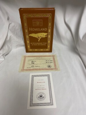Easton Press - Signed 1st Edition - HOMELAND BY GEORGE HUSSEIN OBAMA - LIKE NEW!-image