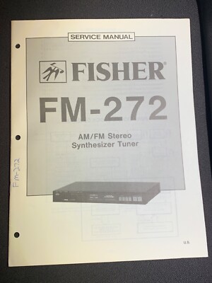 Fisher FM-272 Service AM/FM Stereo Synthesizer  Tuner Original-image
