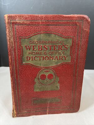 Webster's Geographical Home & Office Dictionary Revised Edition 1936 antique-image