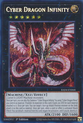 1X NM Cyber Dragon Infinity - RA04-EN068 - Secret Rare 1st Edition-image