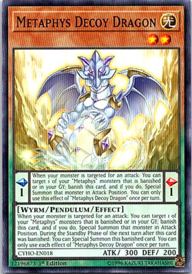 Metaphys Decoy Dragon CYHO-EN018 Yu-Gi-Oh! Light Play 1st Edition-image