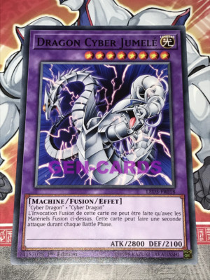 YU GI OH DRAGON CYBER TWIN LED3-FR018 Card-image