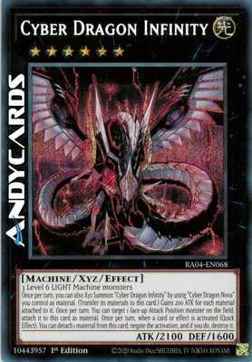 CYBER DRAGON INFINITY Secret • RA04 EN068 • 1Ed • Yugioh-image
