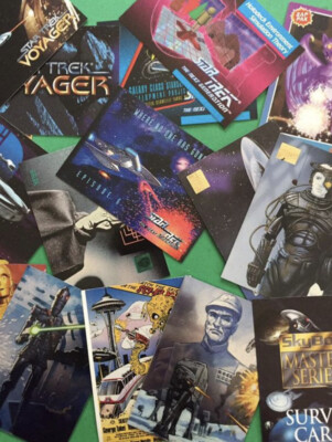 Assortment Of 1990s Collectible Trading Cards 50+ Cards Star Trek Native America-image