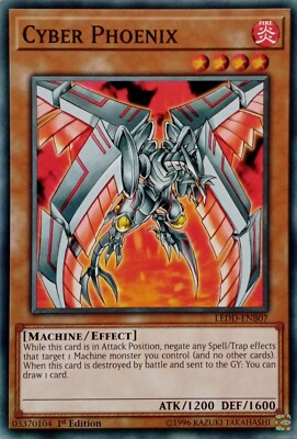 LEDD-ENB07 CYBER PHOENIX COMMON 1ST EDITION YuGiOh CARD-image